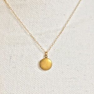Vintage Gold Locket Necklace
